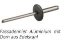 Fassadenniet Aluminium mit Dorn aus Edelstahl