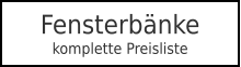 Fensterbänkekomplette Preisliste