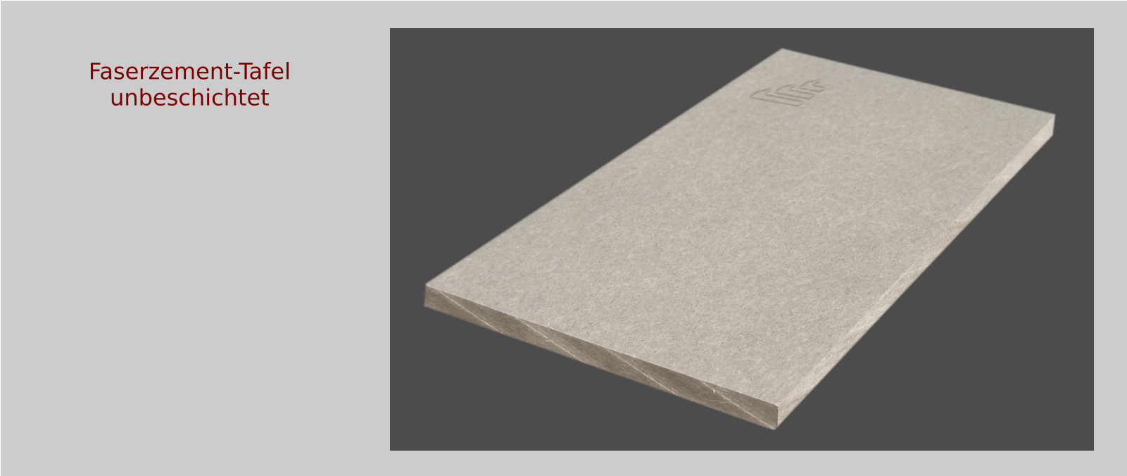 Faserzement-Tafelunbeschichtet