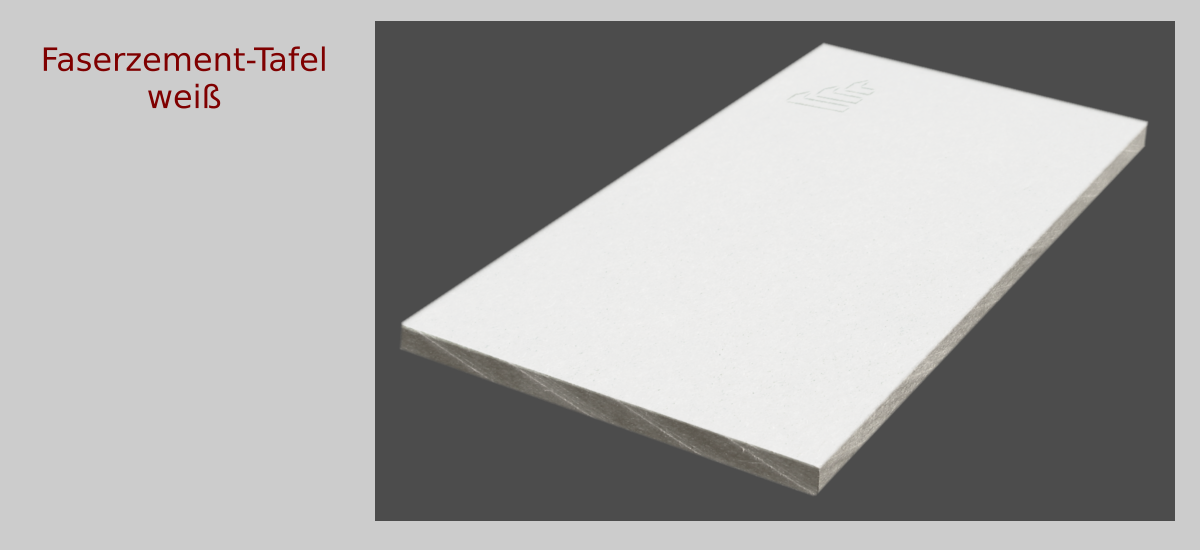 Faserzement-Tafelweiß