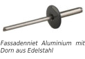 Fassadenniet Aluminium mit Dorn aus Edelstahl